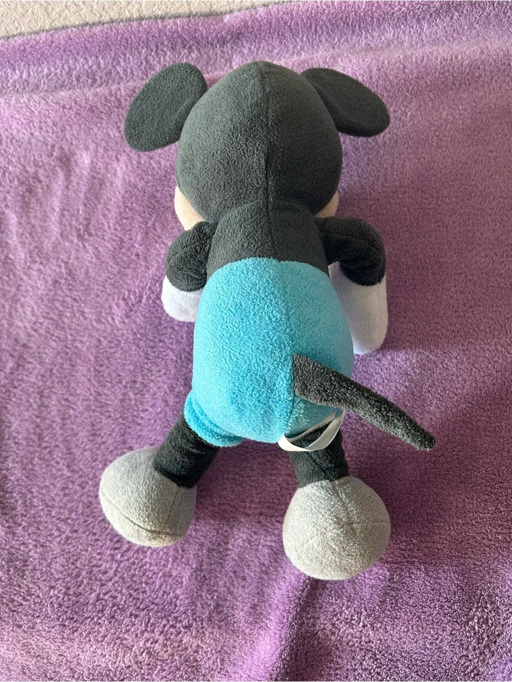 Disney Baby Mickey Mouse Plush Stuffed Animal Toy Cuddle Lovey Blue Gray